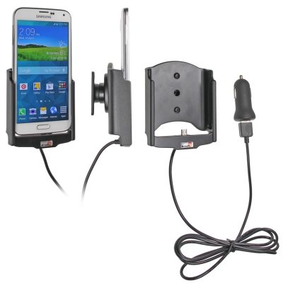 Brodit Aktiv holder med USB-kabel og cigarettadapter, Samsung Galaxy S5 
