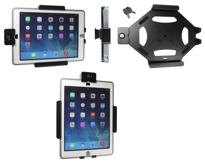 Brodit Holder med nøglelås, Apple iPad 5th Gen (A1822, A1823)/9.7 6th Gen (A1893, A1954)/9.7 New/Air (A1474, A1475, A1476)