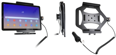 Brodit Aktiv holder med cigarettkontakt, Samsung Galaxy Tab S4 10.5 SM-T830/SM-T835 