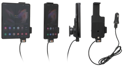 Brodit Aktiv holder med USB-kabel og cigaretadapter, Samsung Galaxy Z Fold3 5G 
