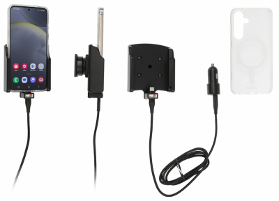 Brodit Mobilcover med Aktiv holder og billader, Samsung Galaxy S24 SM-S921B/DS 