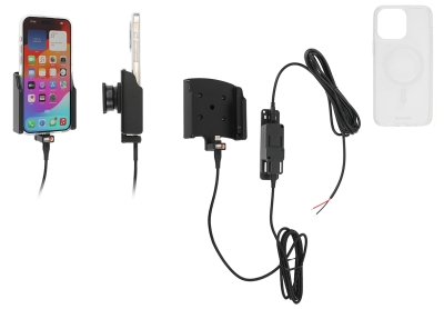 Brodit Mobilcover med Aktiv holder til fast installation, Apple iPhone 15 Pro Max 