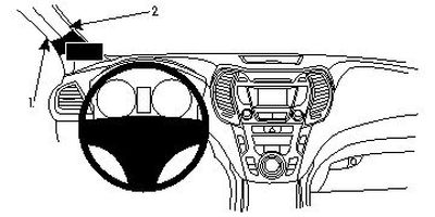 Hyundai Santa Fe 13-15, Vänster
