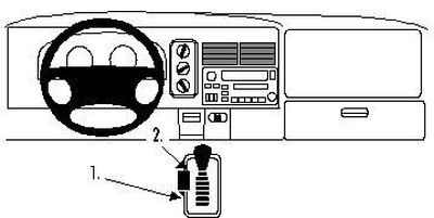 Dodge Ram Pick Up 1500, 2500/3500 98-01, Konsol