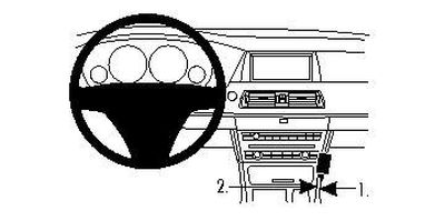 BMW F07 10-15, Konsolplacerad