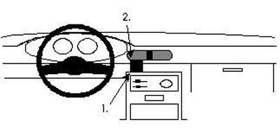 ProClip Monteringsbygel Mazda 121 91-95, Centrerad