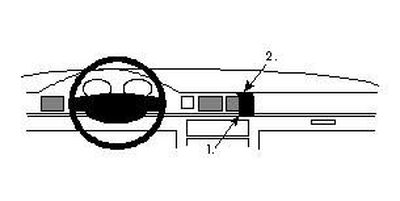 ProClip Monteringsbygel Honda Civic 92-95, Vinklad