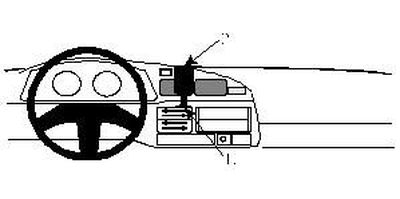 ProClip Monteringsbygel Toyota LandCruiser Hg 80 91-94, Centrerad