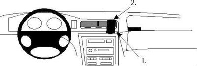 ProClip Monteringsbygel BMW 840-850 E31 90-01, Centrerad