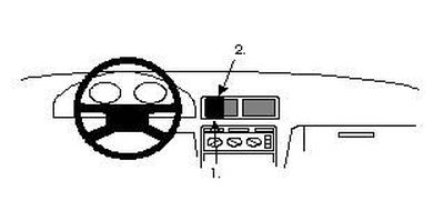 ProClip Monteringsbygel Honda Accord 94-98, Centrerad