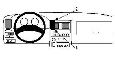 ProClip Monteringsbygel Lexus GS Serie 93-97, Centrerad