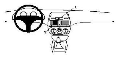 Fiat Brava 95-02/Bravo 96-07, Centrerad