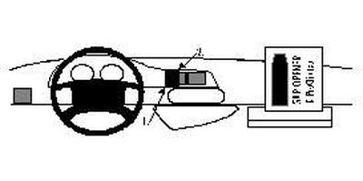 ProClip Monteringsbygel Fiat Scudo 97-06, Centrerad