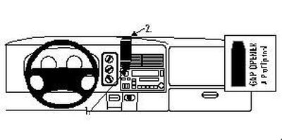 Dodge Ram Pick Up 1500, 2500/3500 98-01, Centrerad