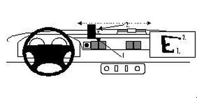 ProClip Monteringsbygel Landrover Defender 98-06, Centrerad