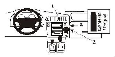 ProClip Monteringsbygel Nissan Patrol 98-10, Vinklad