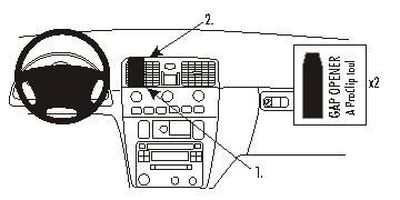 Volvo S40/V40 01-03, Centrerad
