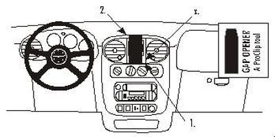Chrysler PT Cruiser 00-05, Centrerad