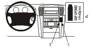 Kia Sorento 02-07, Vinklad, Brun Träpanel