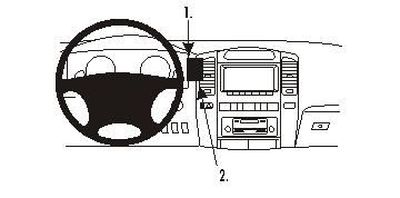 ProClip Monteringsbygel Lexus LX Serie 03-07, Centrerad