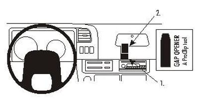 ProClip Monteringsbygel Chevrolet W-Serie 99-07, Centrerad