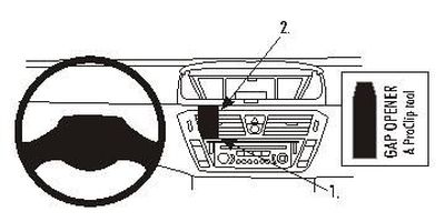 Citroen C4 Picasso 07-13, Centrerad