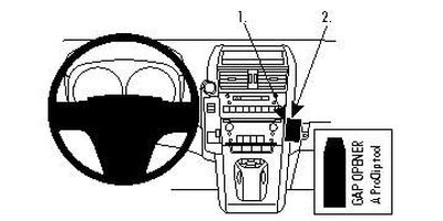 ProClip Monteringsbygel Lexus HS Serie 10-13, Vinklad
