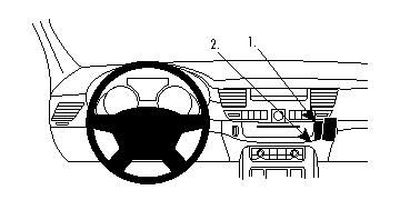 ProClip Monteringsbygel Audi A8 11-15, Vinklad