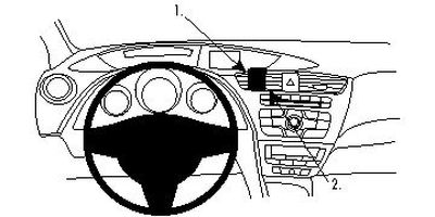 ProClip Monteringsbygel Honda Civic 12-15, Centrerad