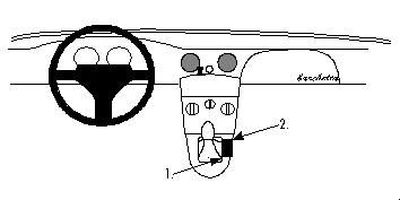 ProClip Monteringsbygel Fiat Barchetta 95-07