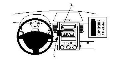 ProClip Monteringsbygel Nissan X-Trail 08-13, Vinklad