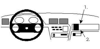 ProClip Monteringsbygel Opel Calibra 91-97