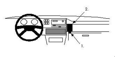 ProClip Monteringsbygel Volkswagen Golf II 84-91
