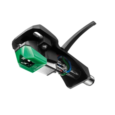 Audio Technica AT-VM95E/H pickup med headshell, elliptisk nål