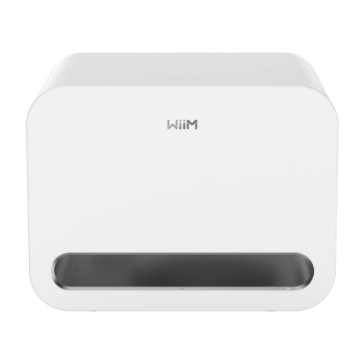 WiiM Sub Pro kompakt trådløs subwoofer, hvid