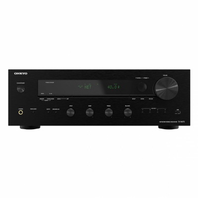 Onkyo TX-8470 stereoförstärkare med nätverk, HDMI & mer, svart