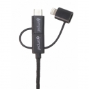 iSimple 3in1 USB laddning - USB C/ Micro / Lightning i gruppen Bilstereo / Smartphone i bilen / Tilbehør til mobiltelefonen hos BRL Electronics (403IS9406)