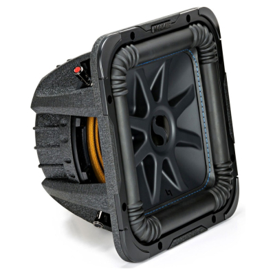 Kicker Solo-Baric L7S122, firkantet 12-tommers baselement, 2x2 ohm