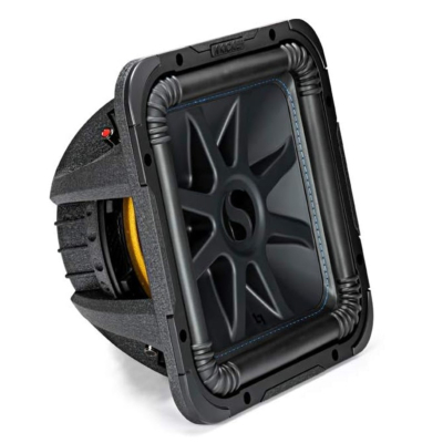 Kicker Solo-Baric L7S124, firkantet 12-tommers basenhed, 2x4 ohm