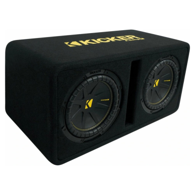 Kicker CompC DCWC102, portet 2x10-tommers basboks, 2 ohm