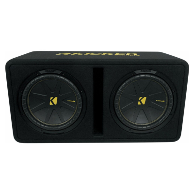 Kicker CompC DCWC122, basrefleksbasboks 2x12 tommer, 2 ohm