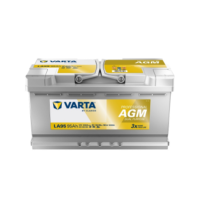 Varta LA95 Dobbelt Formål AGM 850A 95Ah, startbatteri