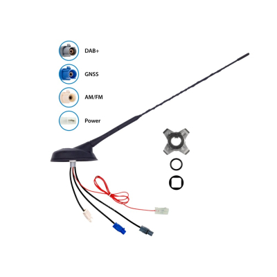 Tagantenne AM/FM DAB+ GNSS aktiv