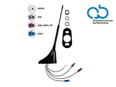 Tagantenne AM/FM DAB+ GNSS LTE UMTS