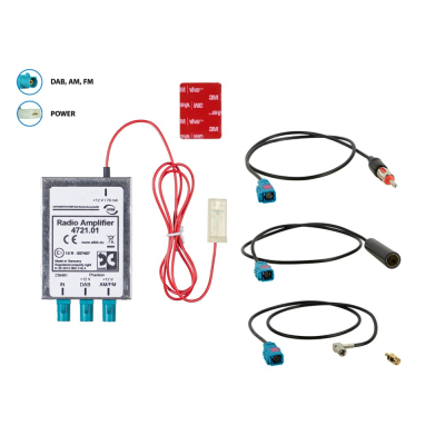 Antenne splitter AM/FM DAB+, DIN(f)>DIN(m)
