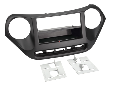 Facia-plade 2-DIN Hyundai i10, sort
