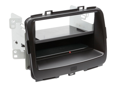 1-DIN monteringsramme m. trådløs opladning Kia Carens 2013>, sort