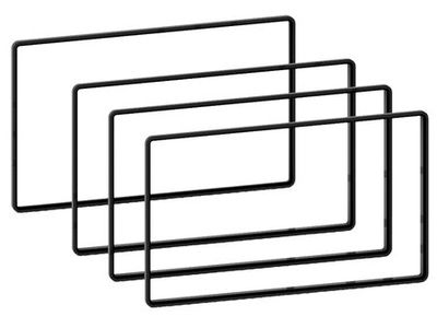Afstandsramme 2-DIN 2,5 mm/3 mm