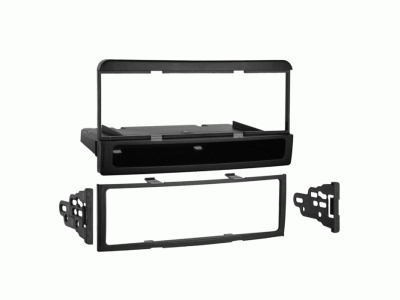 Monteringsramme 1-DIN med opbevaringsrum Ford/Mazda/Mercury, sort