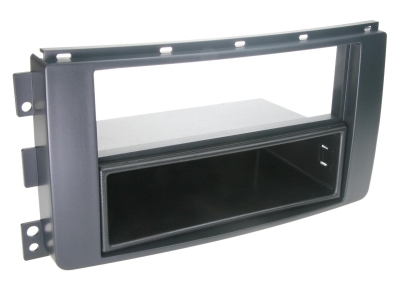 Monteringsramme 2-DIN med opbevaringsrum Smart ForFour/FourTwo, sort